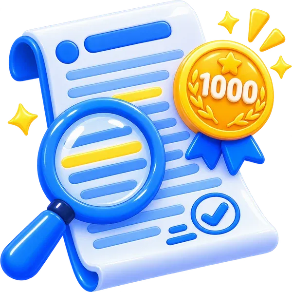 Mascote do LexoStudy analisando um texto com uma lupa